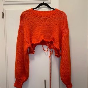 Knitted Orange Top